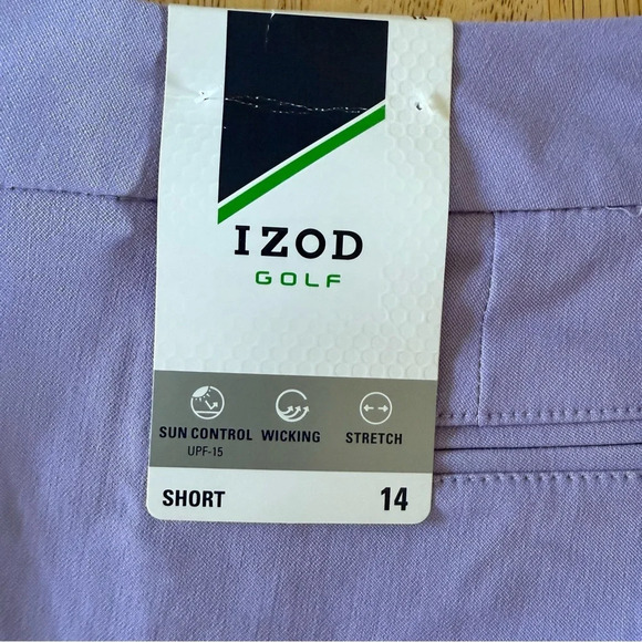 IZOD NEW Golf Shorts 3 set Coral pink purple ladies 14 moisture wicking stretch - Picture 10 of 15